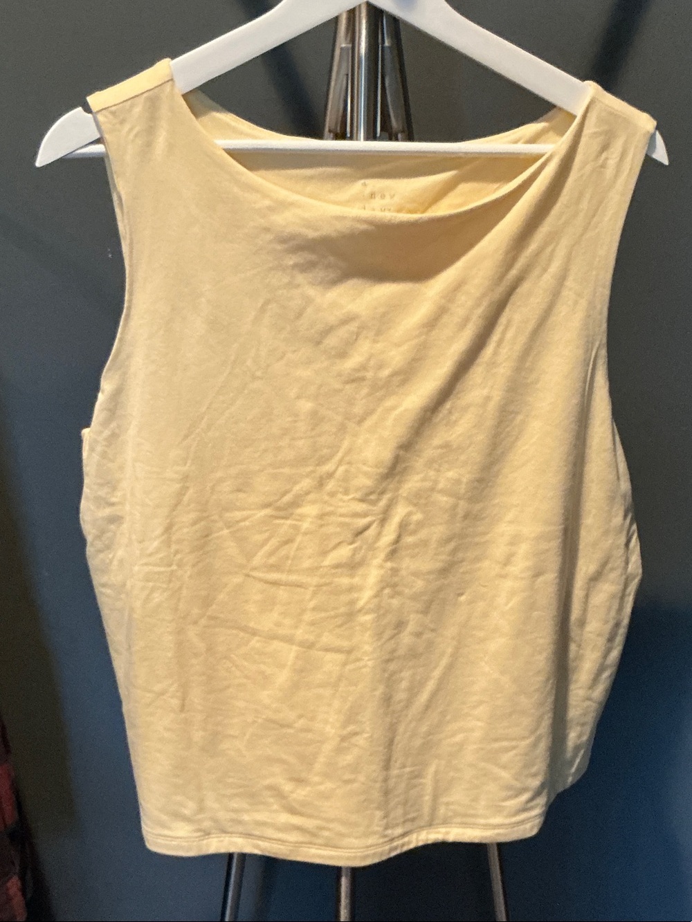 Butter Yellow Classic Sleeveless Tank Top